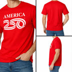 Shirt, Cotton Tee 5.4Oz, Usa 250Th Anniversary Merchandise | Official America 250 Merchandise, Unisex, Crew Neck, Large Logo Design