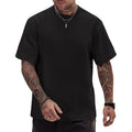 Herberton Mens Oversized T-Shirts Heavyweight Cotton Stretch Fashion Thick Tee Tops (S-3Xl)