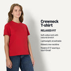 Amazon Essentials Women's Relaxed-Fit Cotton Crewneck T-Shirt