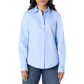Women's Regular-Fit Stretch Poplin Button-Up Dress Shirt