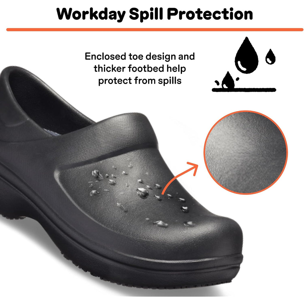 Crocs Women'S Neria Pro Ii Work Clogs | Enclosed Toe | Slip Resistant | All Day Comfort