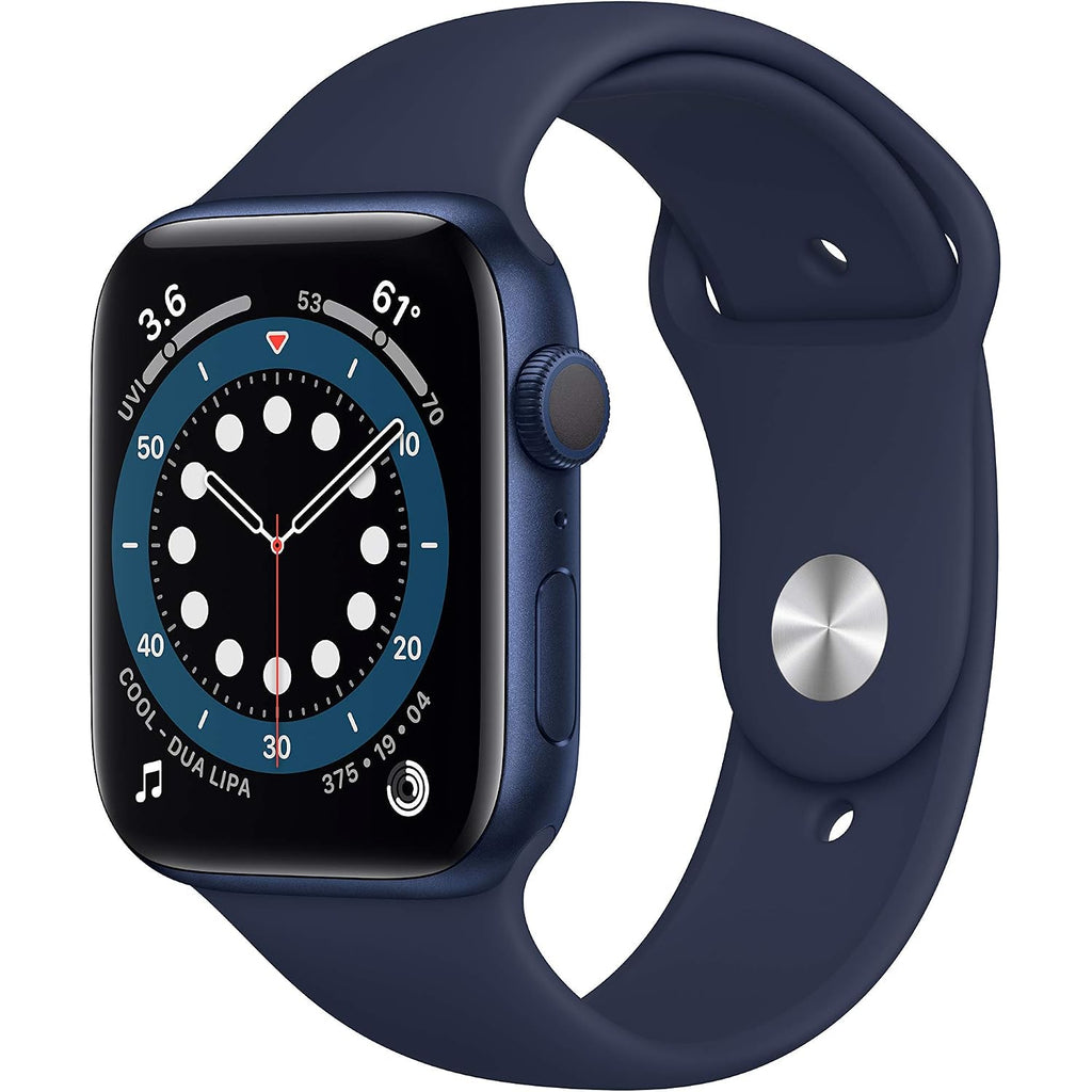 Apple Watch Series 6 (Gps, 44Mm) - Blue Aluminum Case With Deep Navy Sport Band (Renewed)