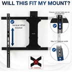 Vivo Vertical Vesa Extender Plate Bracket Kit Designed For Low Vesa Pattern Tv’S, Fits Tv Ceiling Mounts, 2 Brackets, Black, Mount-Ad165 | Adapter Plate Designed For Low Vesa Pattern Tvs, Fits Tv Ceiling Mounts, 2 Brackets, 6.5 Inch Extension