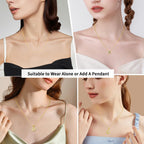 Jewlpire 18k Gold Plated 925 Sterling Silver Chain Necklace for Women, 1.2mm Cable Chain Necklace Thin & Dainty & Sturdy Women's Chain Necklaces 14/16/17/18/20/22/24 Inch