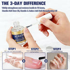 2Pcs Keratin Nail Care Oil - Moisturizing Treatment for Strong, Glossy Nails,Aloe Vera & Lavender Cuticle Oil,Repairs Dry,Weak Nails (16ml/0.56oz)