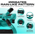 Joeys Sprinkler For Yard, Rotating Garden Sprinkler With 3 Adjustable Arms, Weighted Base, Expandable Connection, Lawn And Yard Sprinklers (Green)