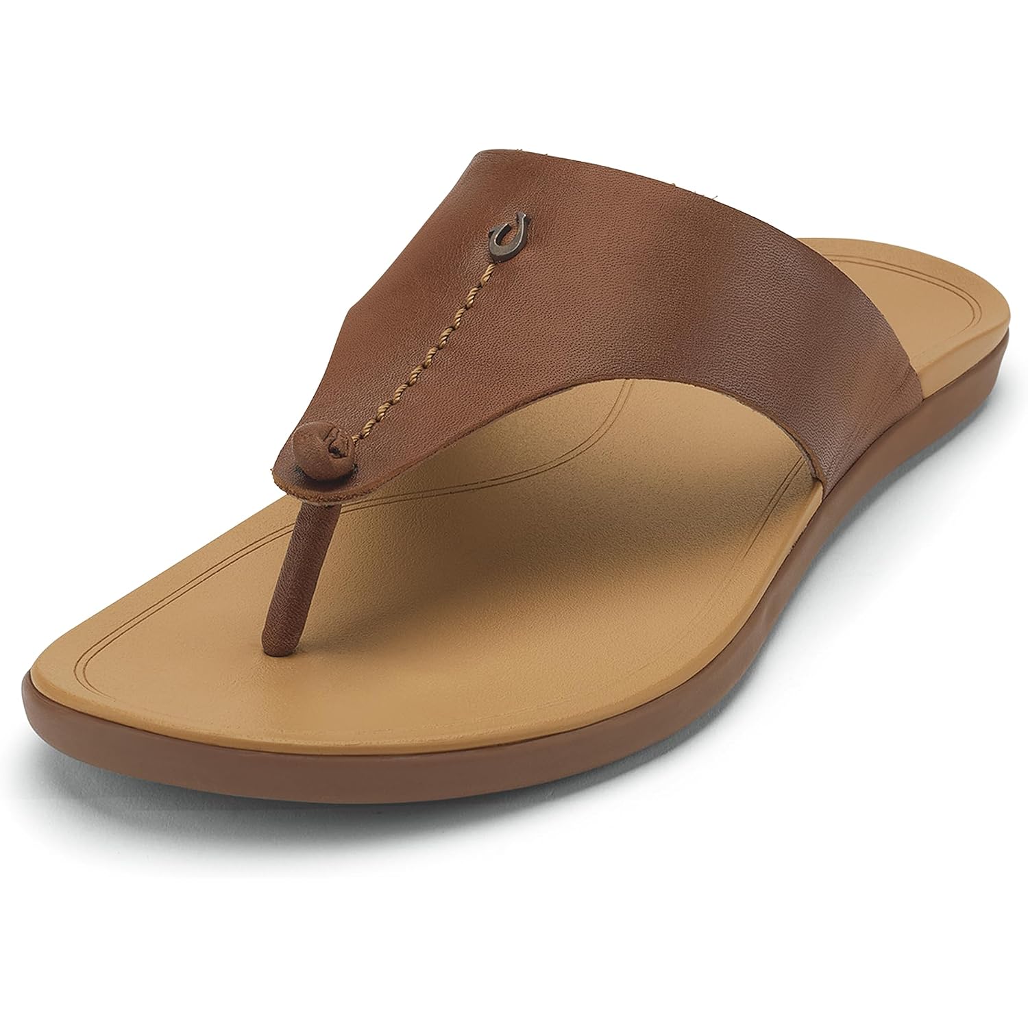 Olukai Ho'Opio Mele Women'S Leather Flip-Flop Sandal, Premium Full-Grain Leather, Comfortable Arch Support For Everyday Style