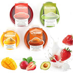 Winb Set Of 4 Reusable Fruit And Veggie Savers - Ideal For Avocados, Tomatoes, Apples, Garlic, Onions, And More