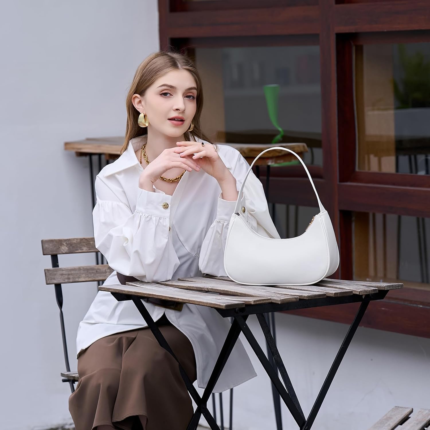 Fashion Shoulder Bag For Women'S Cute Hobo Tote Handbag Mini Clutch Underarm Purse For Daily Use/Work/Travel/Casual Outings