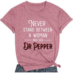 MNLYBABY Funny Saying Shirt for Women Letters Graphic Short Sleeve Casual Top Tees Pink