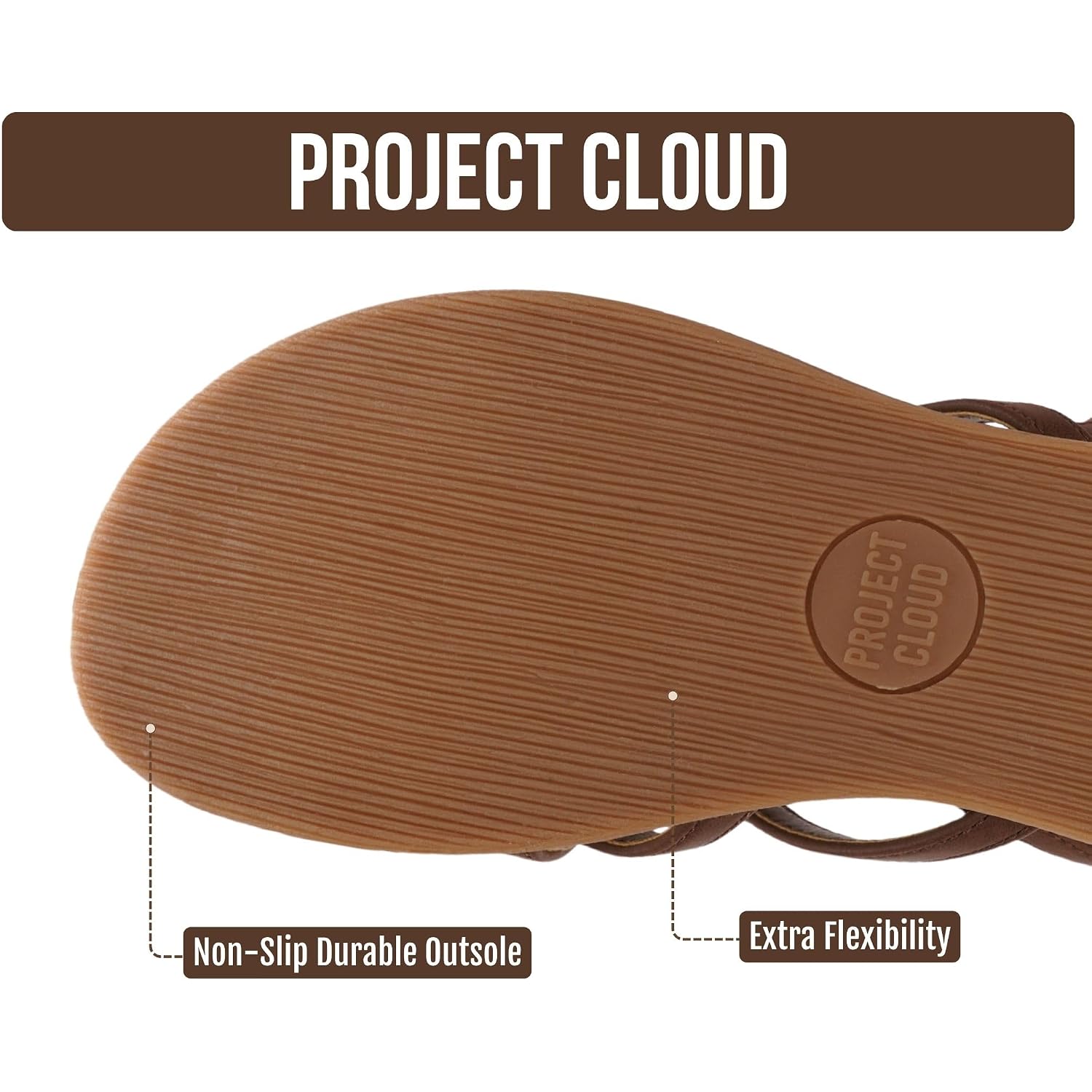Project Cloud Wedge Sandals For Women 2026 - Comfortable Soft & Plush Insole Strappy Womens Sandals With Lightweight And Non-Slip Durable Outsole