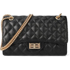 Gladdon Quilted Crossbody Purse For Women Trendy Shoulder Bags | Stylish Shoulder Purse,Quilted Pattern,Structured Bag,Chain Strap,Spacious Enough,Casual And Dressy Outfits,Any Occasion