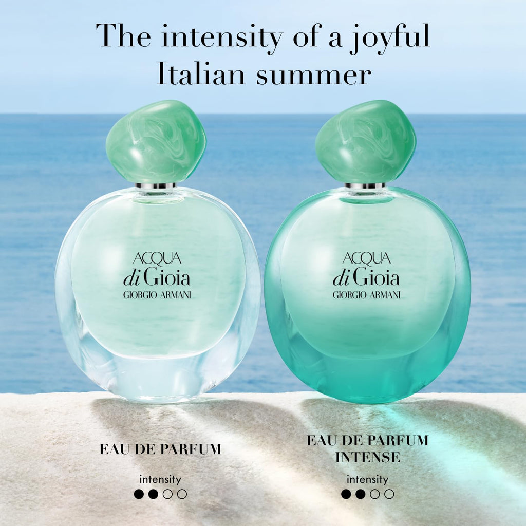 Armani Beauty – Acqua di Gioia Eau de Parfum – Women's Perfume Travel Set ($111 Value) – Full Size (1.0 Fl Oz) & Travel Size (0.3 Fl Oz) Perfumes
