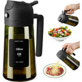 Sweet View Olive Oil Sprayer For Cooking 16Oz/470Ml | Glass Light-Proof Oil Pourer For Kitchen With Stickers For Air Fryer, Cooking, Salad, Bbq With Stickers