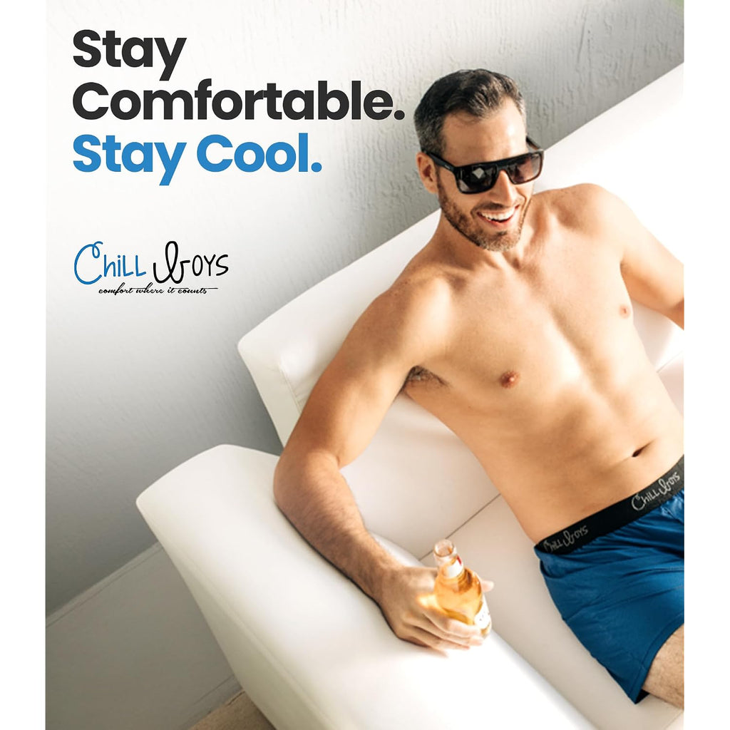 Chill Boys Viscose From Bamboo Boxers For Men - Cool Comfortable, Soft Breathable Men'S Underwear - Boxer Shorts