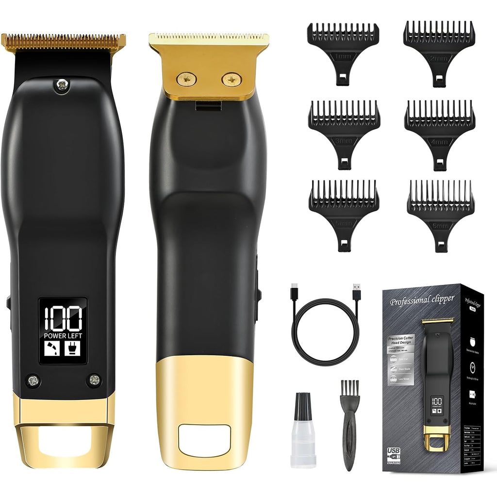 Beard Trimmer For Men - Rechargeable Men'S Hair Clippers & Razor, Cordless Hair Trimmer & Shaver For Face, Neck, Groin & Manscaping, Ideal Gift For Men, Black