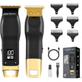 Beard Trimmer For Men - Rechargeable Men'S Hair Clippers & Razor, Cordless Hair Trimmer & Shaver For Face, Neck, Groin & Manscaping, Ideal Gift For Men, Black
