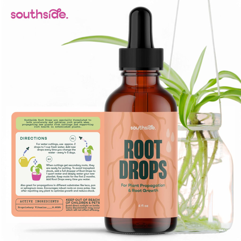 Root Drops - Liquid Rooting Hormone For Cuttings | Fast Propagation Drops, Stronger Roots, Less Shock | Works In Water, Soil, Leca, Moss| For All Indoor Houseplants Like Pothos, Monstera, Philodendron