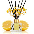 Reed Diffuser Set,3.38 Fl Oz (100 Ml) - Lemon Verbena Oil Diffusers With 6 Reed Sticks For Bathroom Shelf Decor