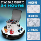 Floating Cooler For Pool, Lake, River & Kayak - Holds Up To 24 Cans With Ice - Leakproof Insulated Cooler For River Floating