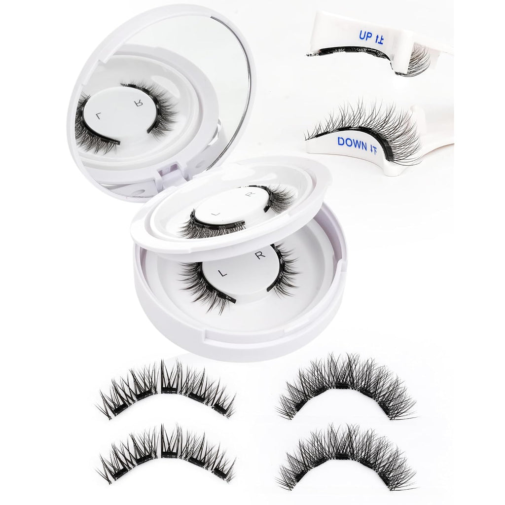 Emeda Magnetic Eyelashes Natural Look No Glue Reusable Magnetic Lashes With Applicator, Faux Mink Lashes Lightweight & Comfortable For Women Sensitive Eyes Daily Makeup With Mirror Case (11)