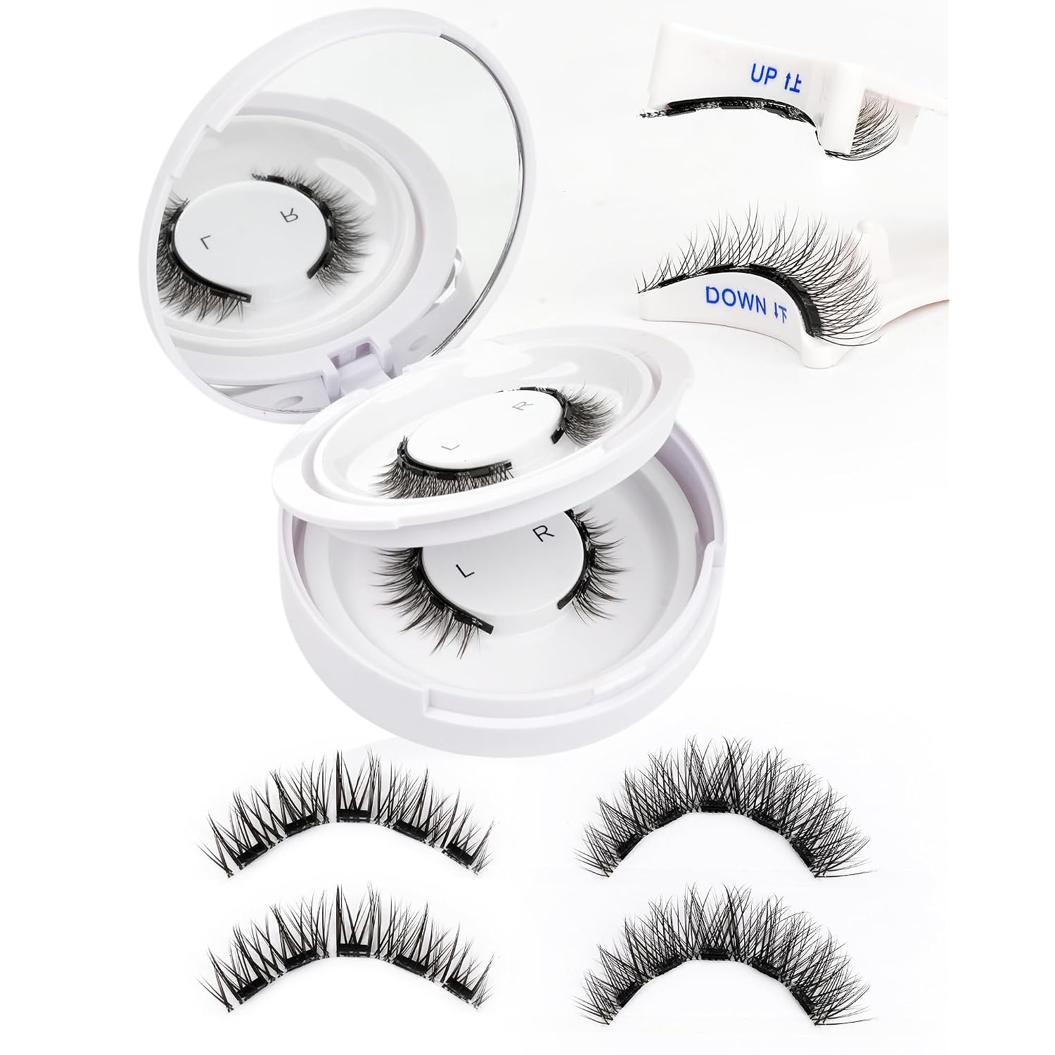Emeda Magnetic Eyelashes Natural Look No Glue Reusable Magnetic Lashes With Applicator, Faux Mink Lashes Lightweight & Comfortable For Women Sensitive Eyes Daily Makeup With Mirror Case (11)
