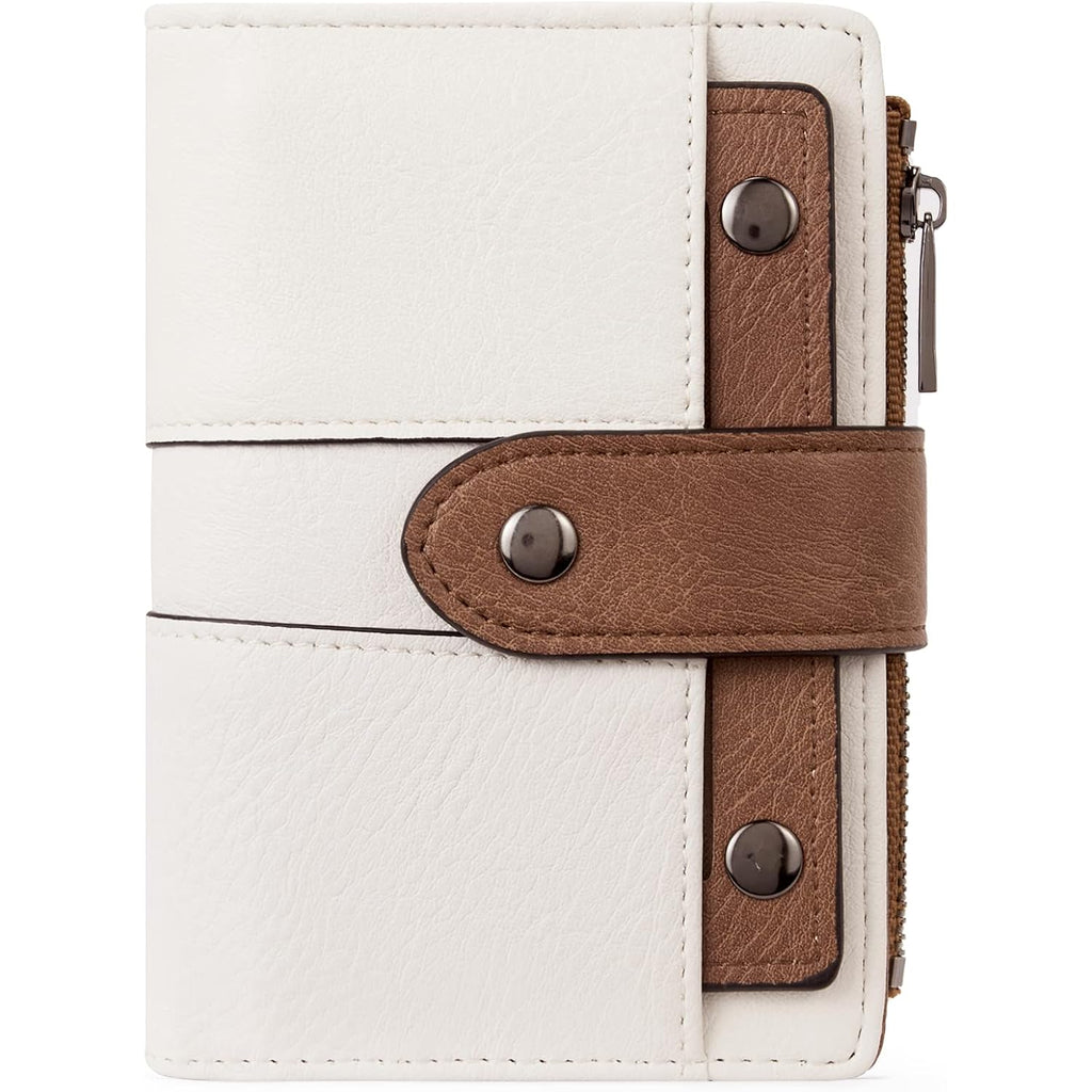 CLUCI Wallet for Women Leather Slim Womens Wallet Bifold Multi Card Holder Organizer Designer with Removable ID Window