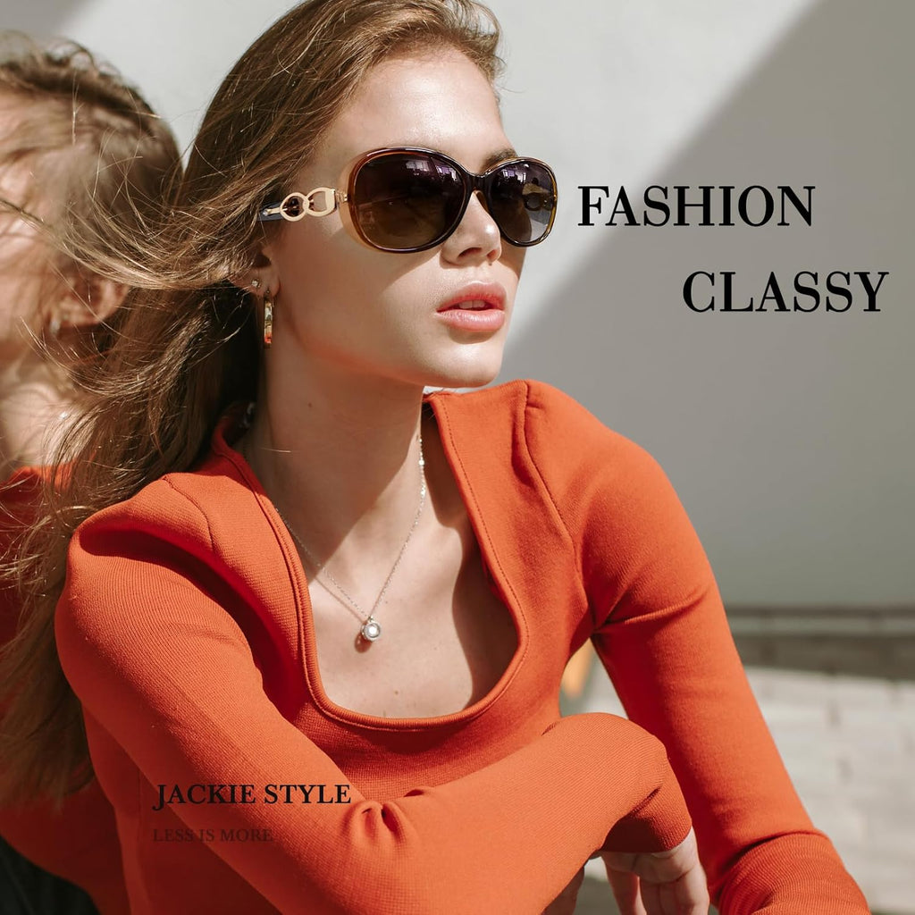 Sunier Sunglasses Womens Polarized Trendy Oversized Sun Glasses Fashion Ladies Shades 100% UV400 Protection S85