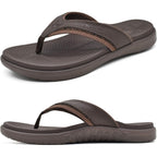 Kuailu Mens Sport Flip Flops Comfort Orthotic Thong Sandals With Plantar Fasciitis Arch Support Outdoor Summer Beach Size 7~15