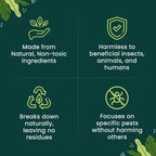 The Environmental Factor Nemaknights Slow-Release Nematodes - Biological Pest Control For Fungus Gnats, Thrips, & Whiteflies (280G, Treats Up To 50 Planters)