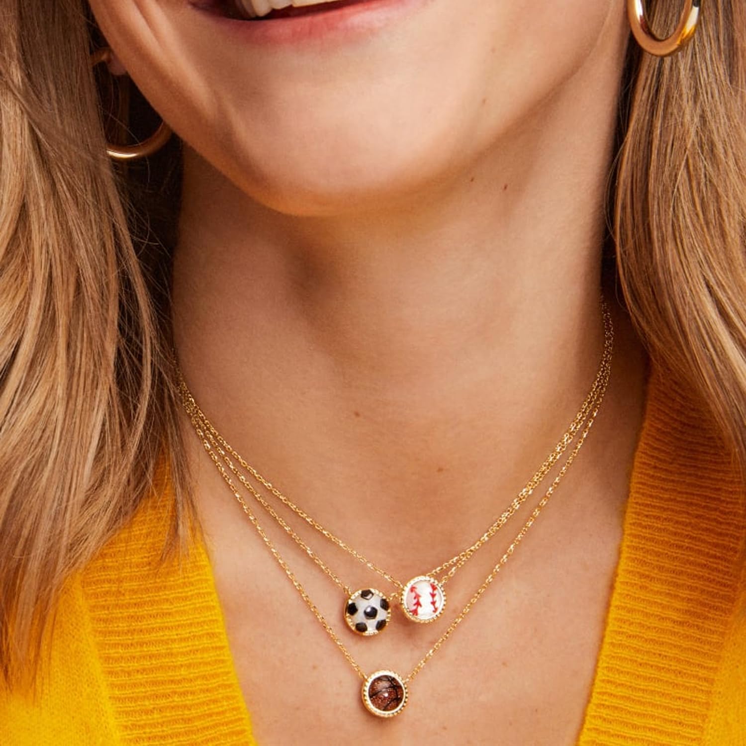 Kendra Scott Baseball Short Pendant Necklace, Fashion Jewelry for Women