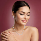 5 Carat Moissanite Tennis Necklace – Available in 14K & 10K Gold or 925 Sterling Silver, D Color VVS1–VVS2 Certified Stones, Riviera Necklace for Men & Women, 18" Luxury Jewelry