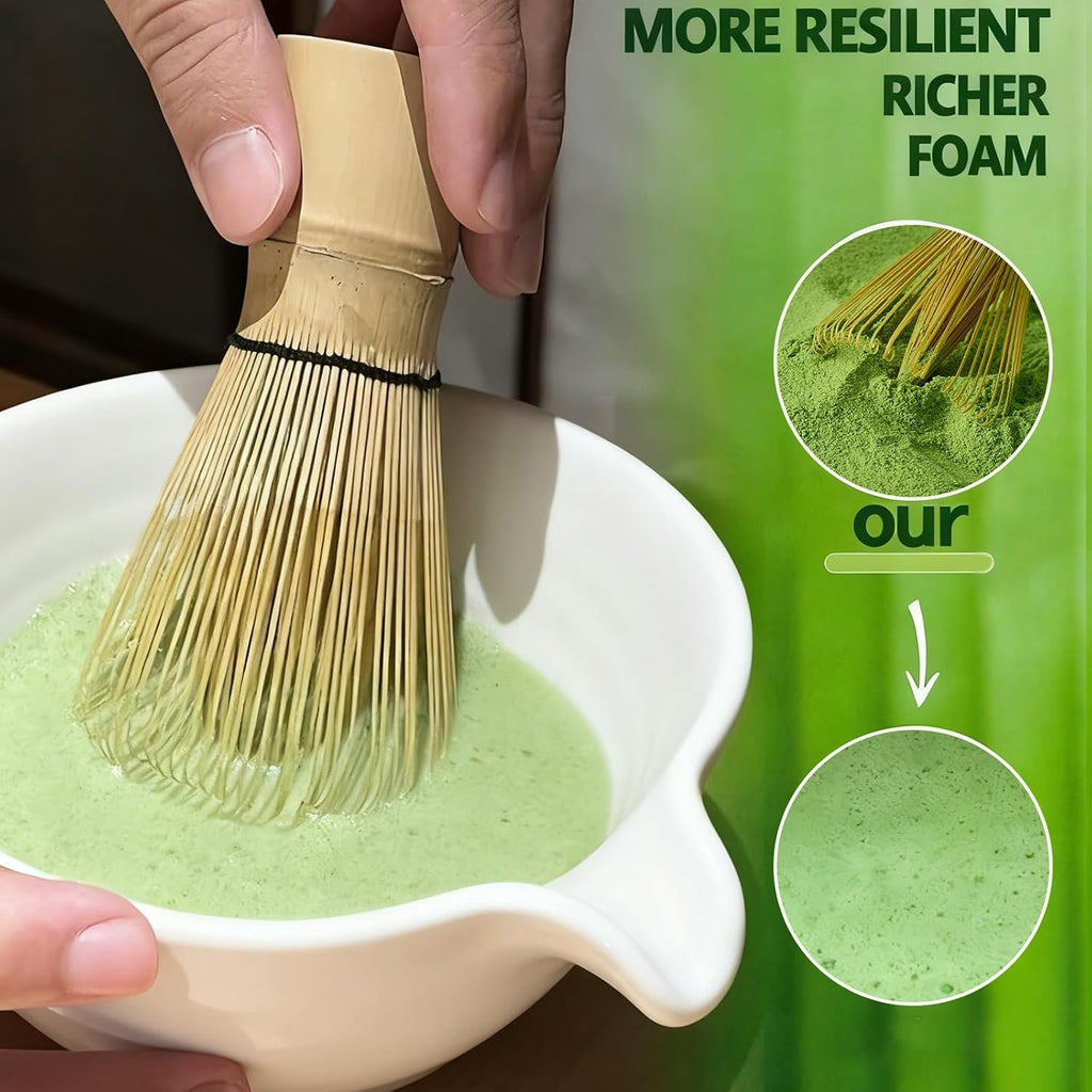 Clay&Fire Matcha Whisk, Handcrafted Bamboo Whisk For Matcha Powder | Traditional Japanese Chasen For Matcha Stirrer, 100% Natural Matcha Wisk