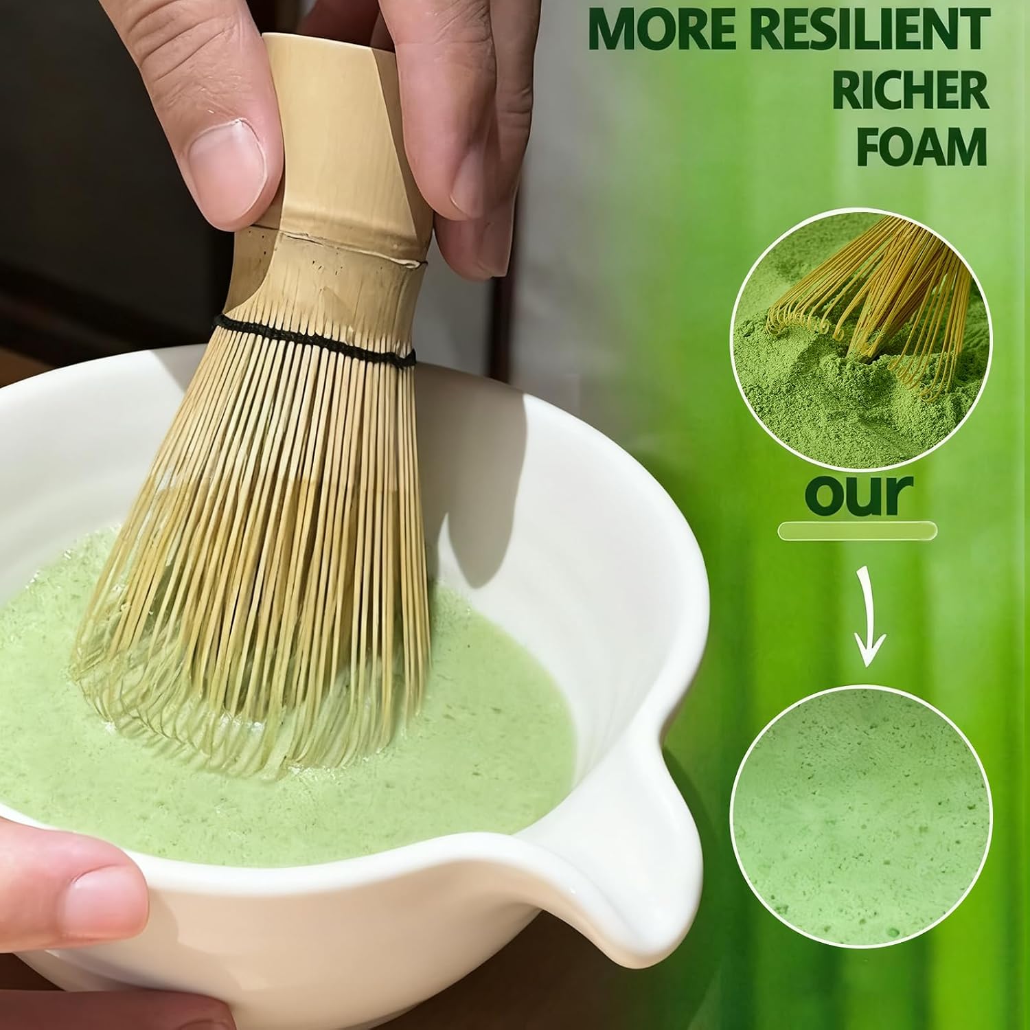 Clay&Fire Matcha Whisk, Handcrafted Bamboo Whisk For Matcha Powder | Traditional Japanese Chasen For Matcha Stirrer, 100% Natural Matcha Wisk
