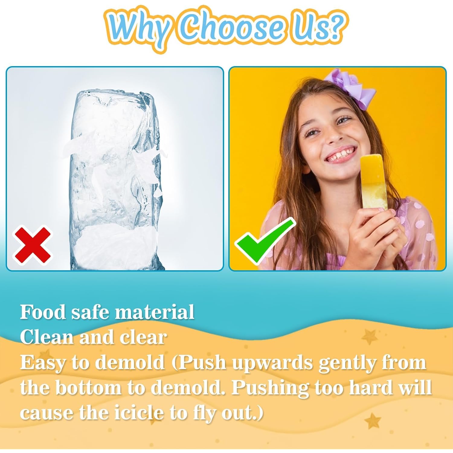 Maqihan 100 Ice Candy Plastic Bags - 4X12 Bolsas Para Bolis De Hielo Mexicanos Freeze Icepop Bags Popsicle Mold Bolsas Para Helados Caseros Popsicle Wrappers Yogurt Ice Cream Smoothie Mold Bag