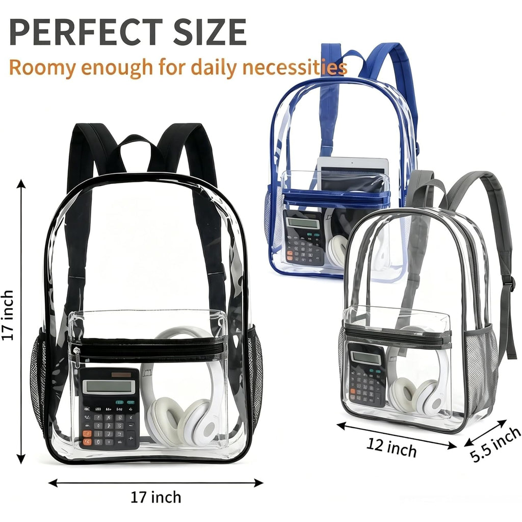 Bulk Pack Clear Backpack Transparent Backpack-1/3/24/48 Set