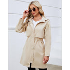 Women Lightweight Rain Jacket Hooded Raincoat | Waterproof Trench Coat For Outdoor Hiking Travel
