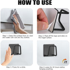 Luckyiren 2-Pack Stainless Steel Sponge Holder For Kitchen Sink - Rustproof Brushed Sus304 Sponge Caddy Organizer, Wall/Surface Mount, Drainage Design, Clutter-Free Storage