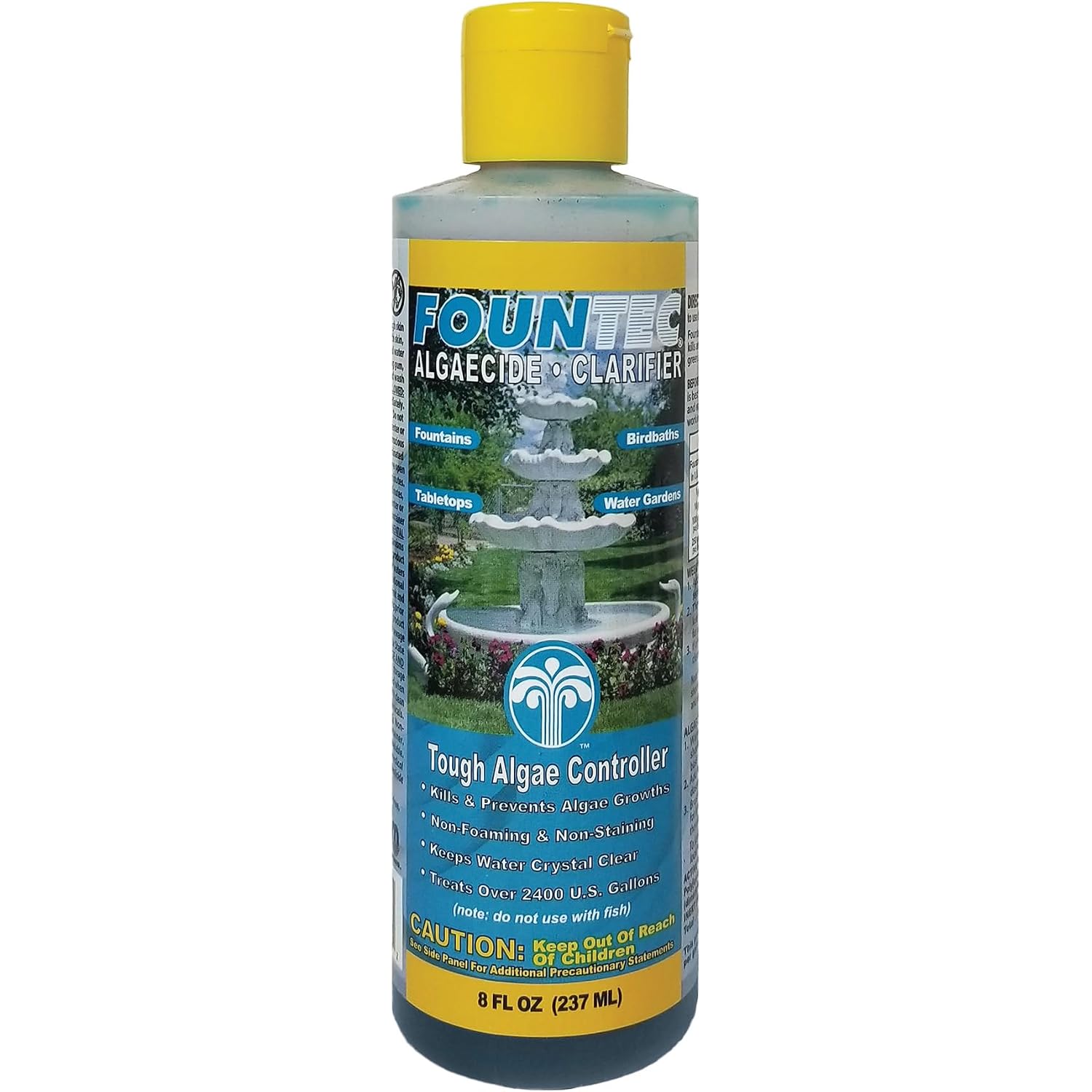 Easycare Fountec Algaecide And Clarifier, 8 Oz. Bottle