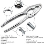 10 Pcs Seafood Tools Set - Crab Lobster Crackers Stainless Steel Forks Opener Shellfish Lobster Crab Leg Sheller Seafood Scissors,1Set