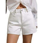 Women's Jean Shorts High Waisted Stretchy Casual Side Seam Denim Shorts