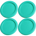 Pyrex 7202-Pc 1-Cup Green Food Storage Lid (4-Pack) - Made In Usa | Bpa-Free Plastic | Spill-Reducing Closure | Lightweight Construction | Kitchen Organization
