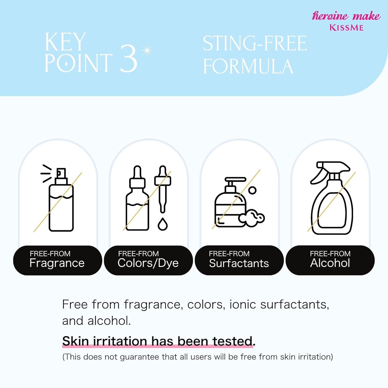 Heroine Make by KissMe Mascara Remover | Waterproof Makeup Remover Wand | Gentle Eye Makeup Solution for Sensitive Eyes | Travel Size for Waterproof Makeup | Made in Japan