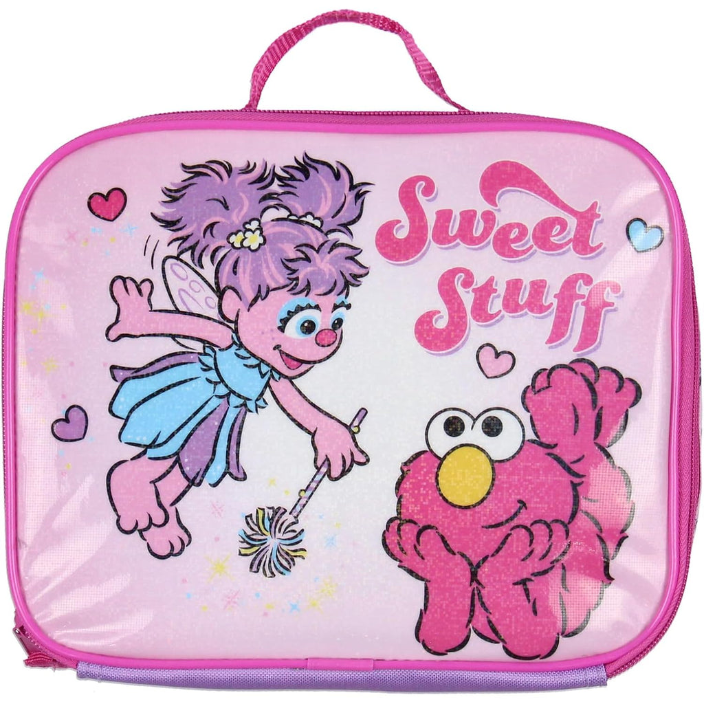 Intimo Sesame Street Friends Elmo Abby Cadabby 3 Pc Backpack Lunch Box Pencil Pouch 16"