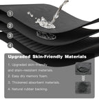 Bath Mat, Bathroom Rugs Non Slip Washable Thin Absorbent Quick Dry Bath Mat Fits Under Door Bathroom Floor Mat Perfect For Bath, Shower, Or Sink 16"X24" Dark Grey