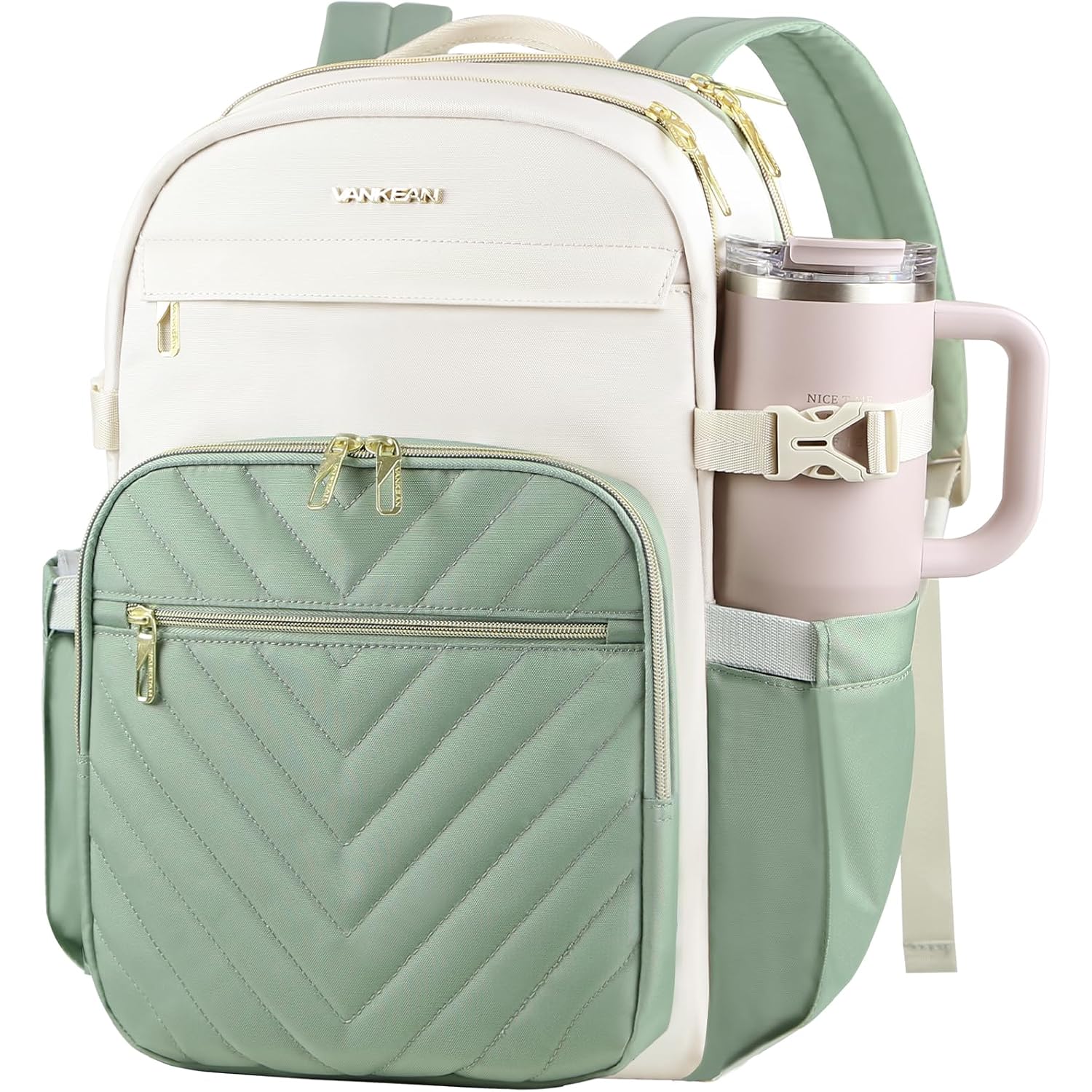 Vankean 15.6 Inch Laptop Backpack For Women Large Capacity Waterproof