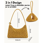 Apryl Rhinestone Purse Sparkly Evening Clutch Bag Small Dressy Bling Cocktail Handbag For Party Wedding Prom