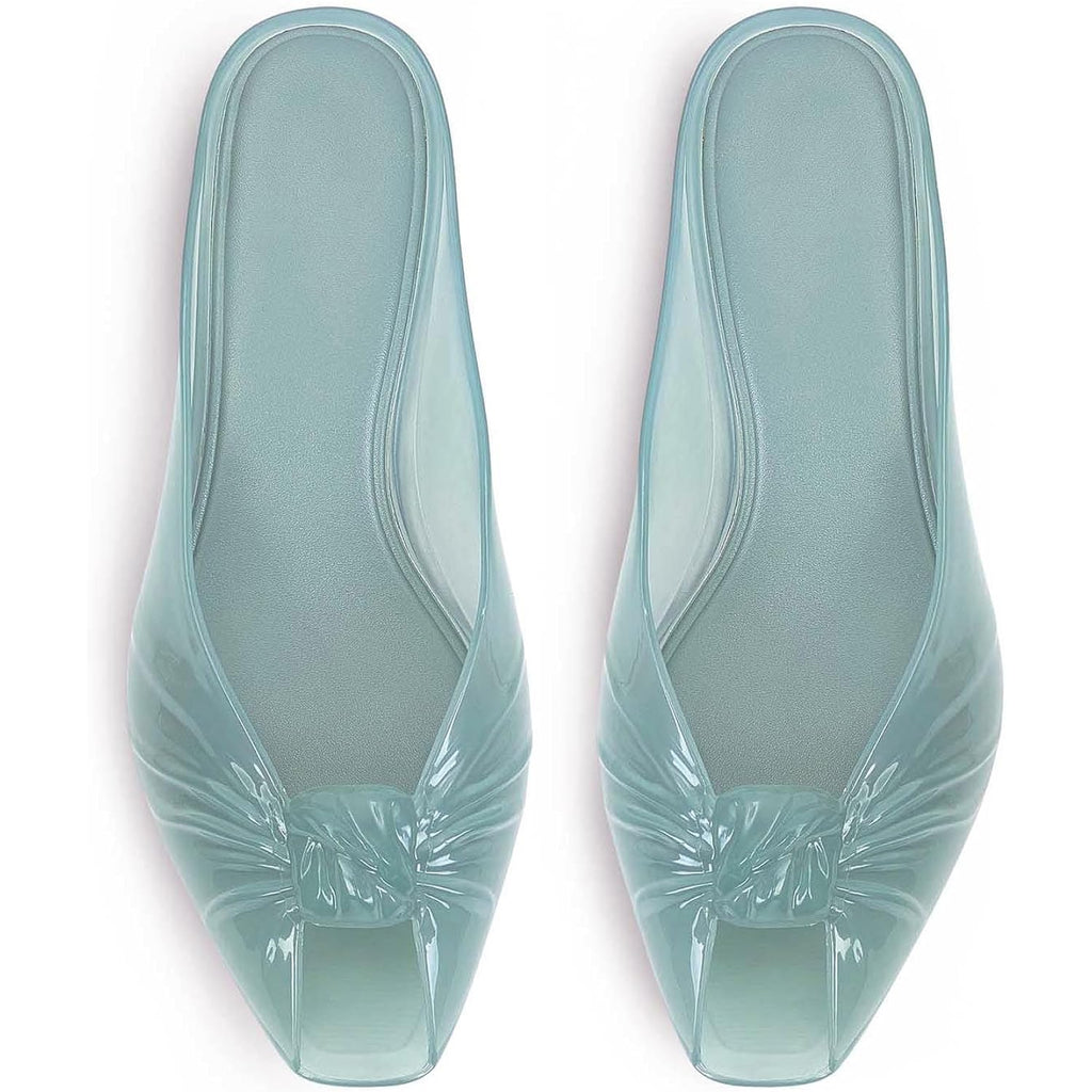 Jelly Sandals For Women Clear Sandals Jelly Shoes Women Kitten Heel Mules Open Toe Slide Pumps Dress Shoes Beach Summer Sandal Cute Comfortable