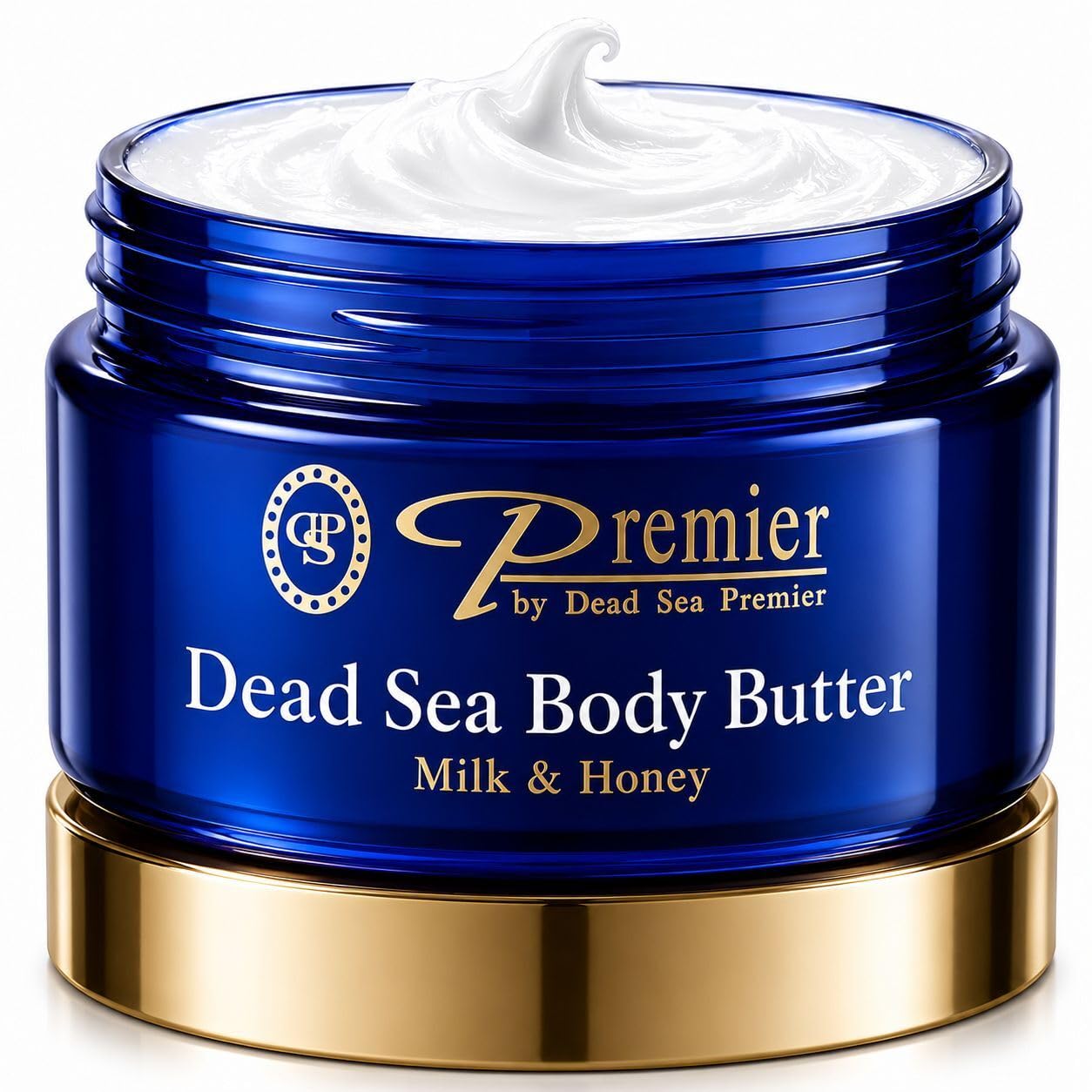 Premier Dead Sea Anti-Aging Body Cream - Deep Moisturizing Body Butter For Dry Skin With Dead Sea Minerals, Firming Lotion For Women, Luxury Skin Care (Milk & Honey, 5.95 Fl Oz)
