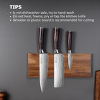 Paudin Kitchen Knife Set, 3 Piece High Carbon Stainless Steel Professional Chef Knife Set With Ultra Sharp Blade & Wooden Handle (Kitchen Knife Set 3 Pcs)